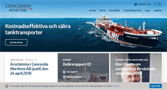 Desktop Screenshot of concordia-maritime.se