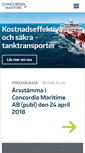 Mobile Screenshot of concordia-maritime.se